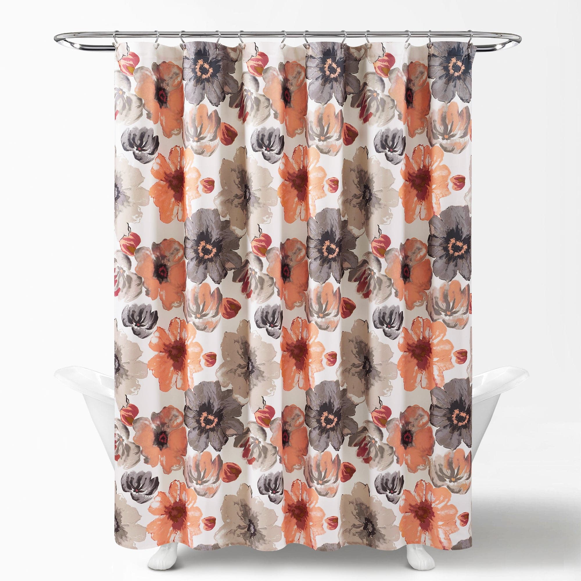 Leah Waterproof Shower Curtain with Hooks - Elegant Bathroom Decor for Home & Hotel Use