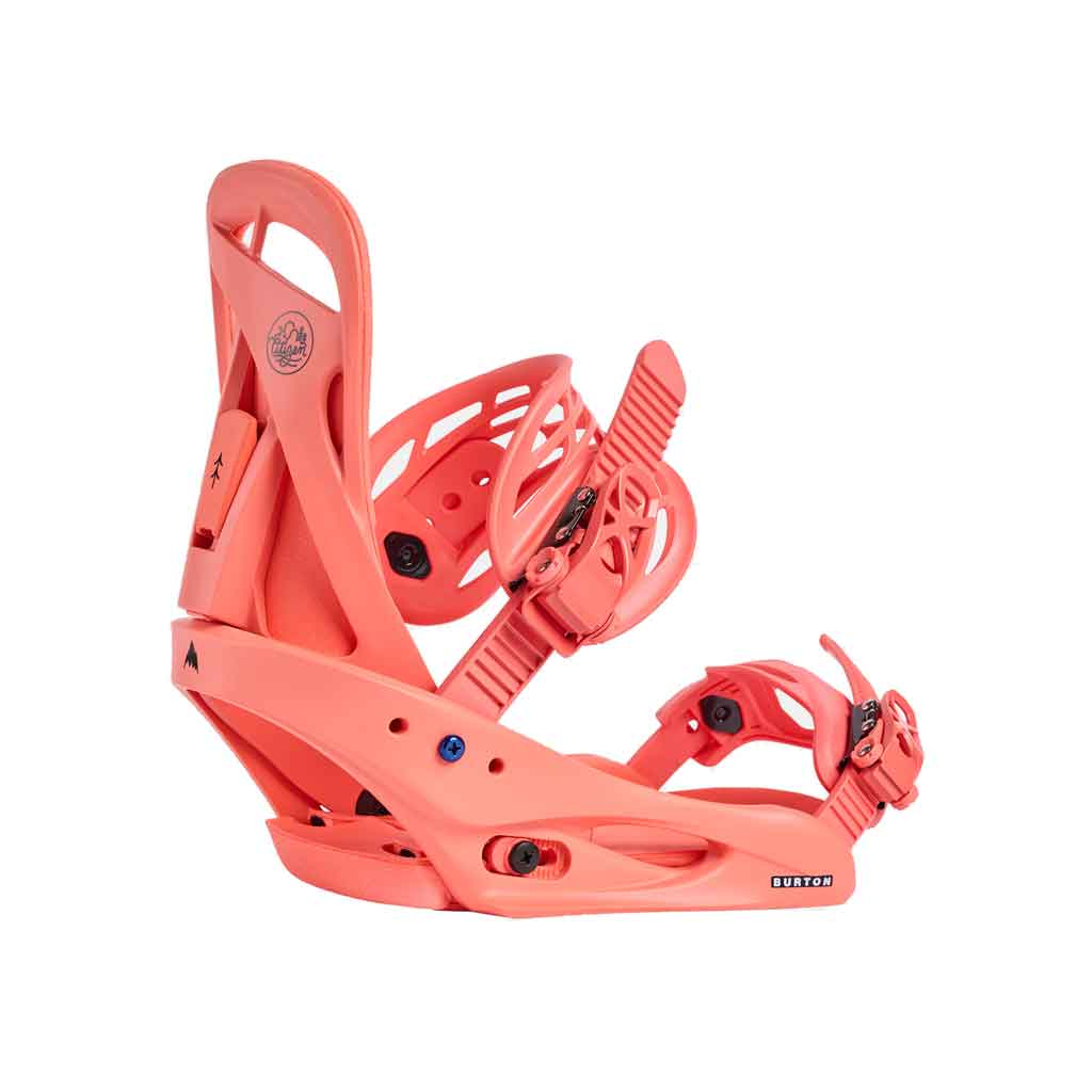Burton 24/25 Women's Citizen Snowboard Binding - Peach Echo | All-Mountain Freestyle Bindings for Women | Perfect for Park, Powder & Groomed Runs