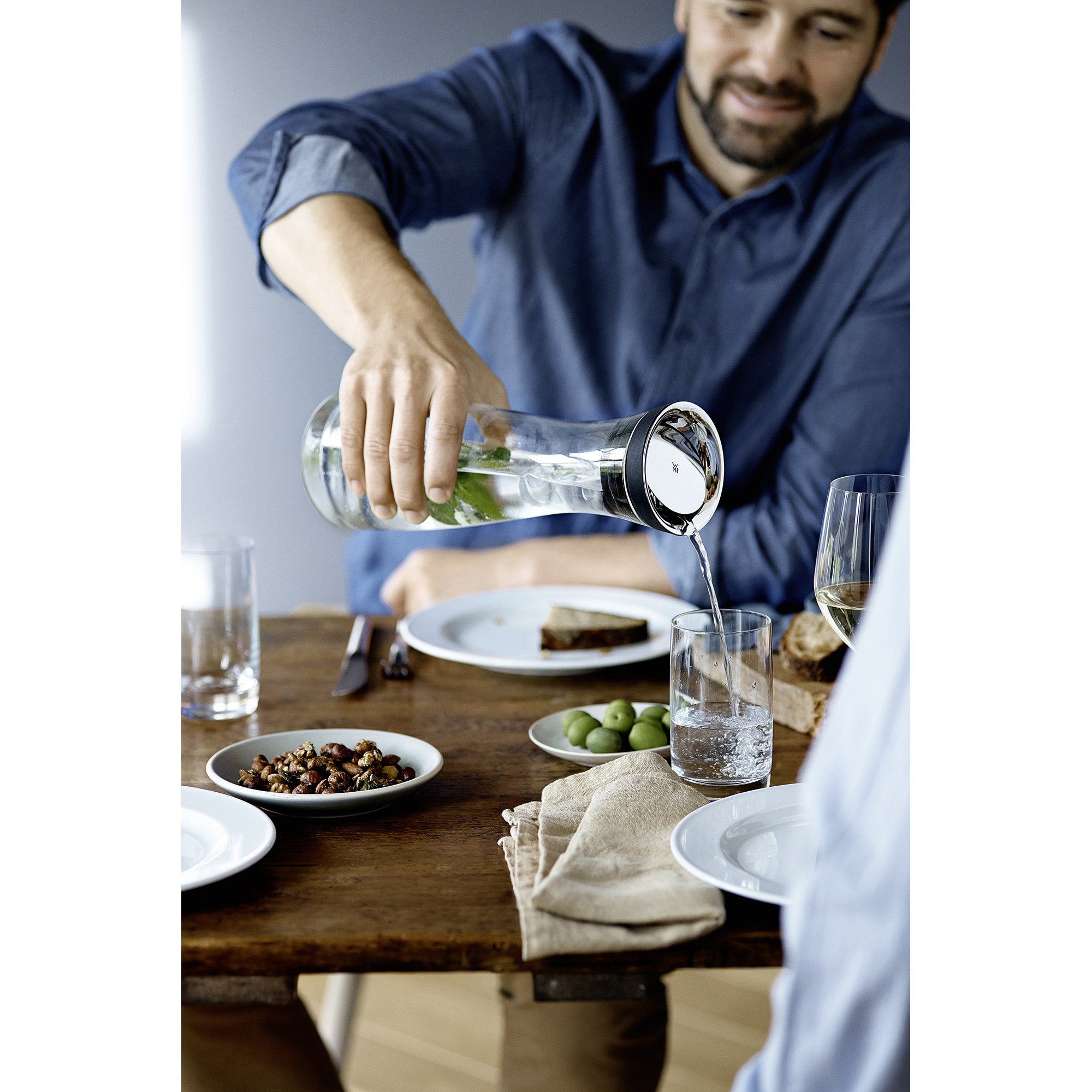 WMF 2.5L Multi-Colour Water Carafe with Glass Set - Perfect for Home, Office, and Outdoor Dining
