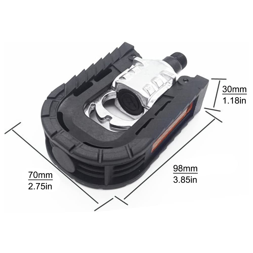 9/16 Inch Universal Folding Bike Pedals - Non-Slip Aluminum Alloy Bicycle Pedals for Folding Bikes, BMX, Road & Mountain Bikes (1 Pair) - Perfect for Commuting, Urban Riding & Off-Road Adventures
