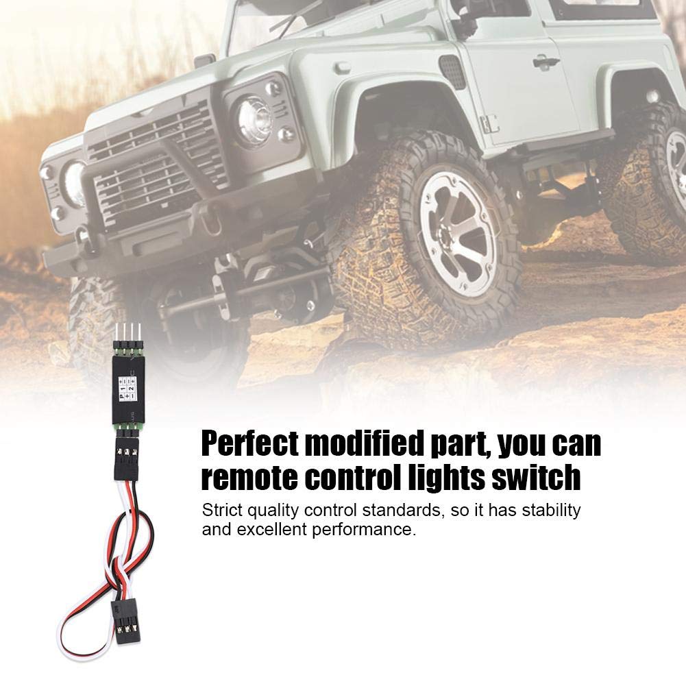 High-Speed RC Car Light Receiver Cord Switch - Upgrade Spare Part for Remote Control Cars | Perfect for Night Racing & Off-Road Adventures