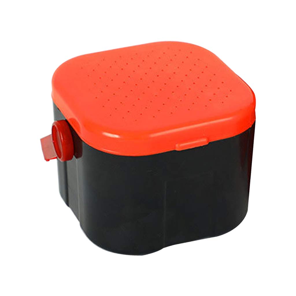 Breathable Fishing Bait Storage Box - Small Live Worms & Lures Organizer Container | Portable Tackle Holder for Freshwater & Saltwater Fishing