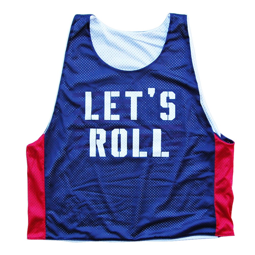 Let's Roll America Lacrosse Pinnie - Reversible Practice Jersey for Men & Women - Perfect for Training, Scrimmages & Team Sports
