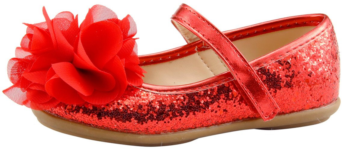 The Doll Maker Glitter Flat Shoes - Women's Fashion Glitter Ballet Flats for Parties, Weddings & Special Occasions