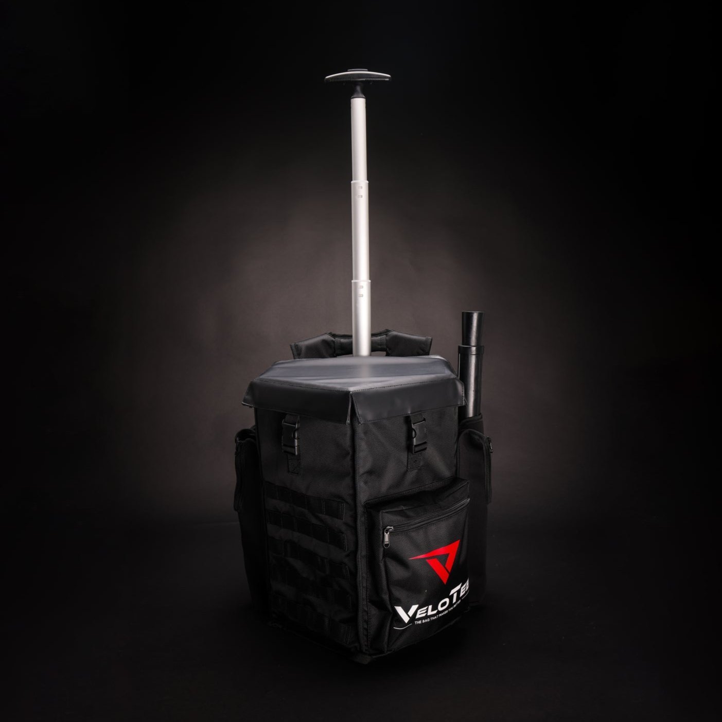 Wheeled VeloTee 2.0 Baseball & Softball Bat Bag Backpack with Adjustable Batting Tee - Perfect for Practice, Games & Travel | Durable Sports Equipment for Players & Coaches
