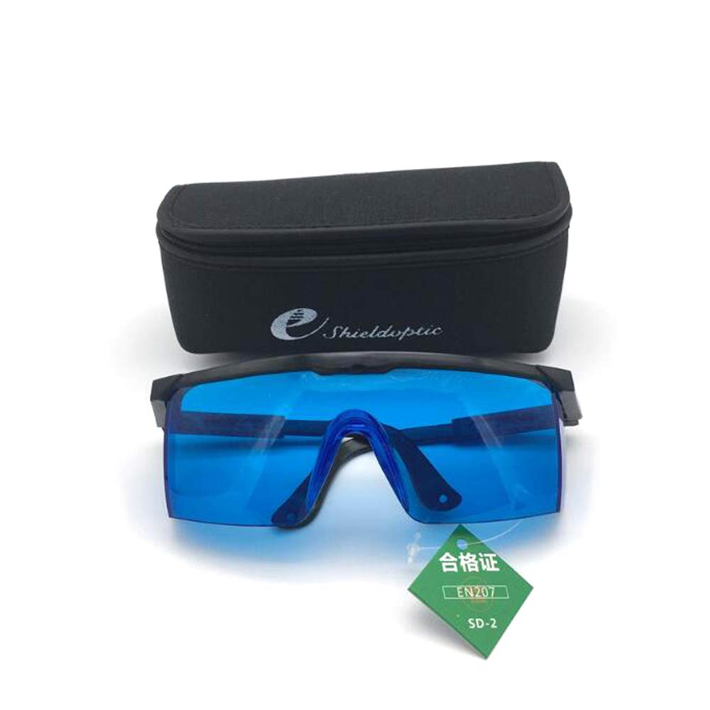 He-Ne Laser Safety Glasses 632.8nm - OD5+ Laser Protection Goggles for 600-650nm Wavelength - Ideal for Laboratories, Medical & Industrial Laser Applications