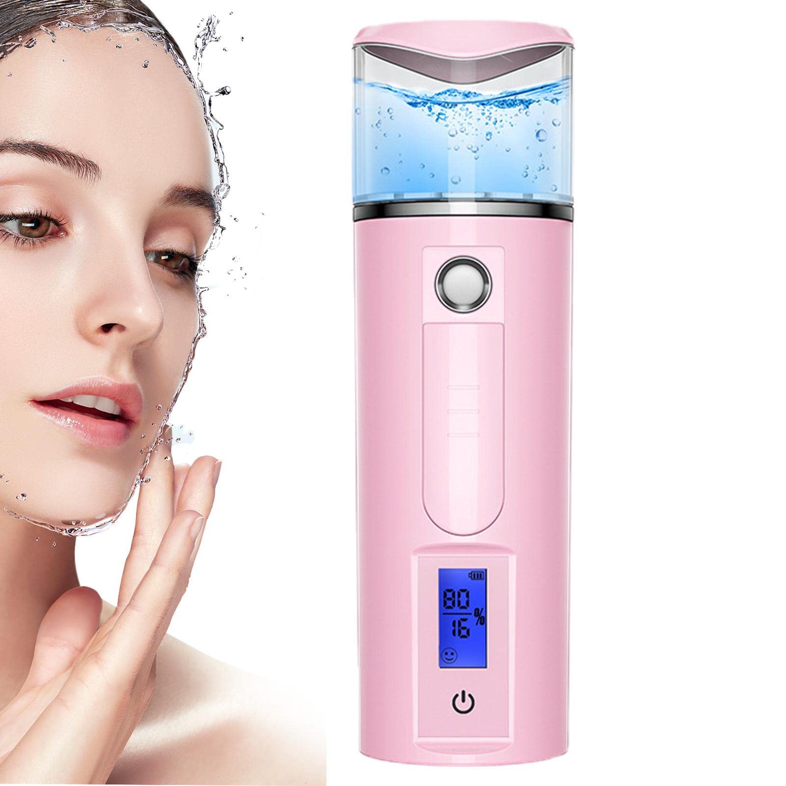 Portable Face Mister with Skin Analysis | Rechargeable Facial Steamer for Lash Salon, Makeup & Skincare | Perfect for Hydration, Eyelash Aftercare & Spa Treatments