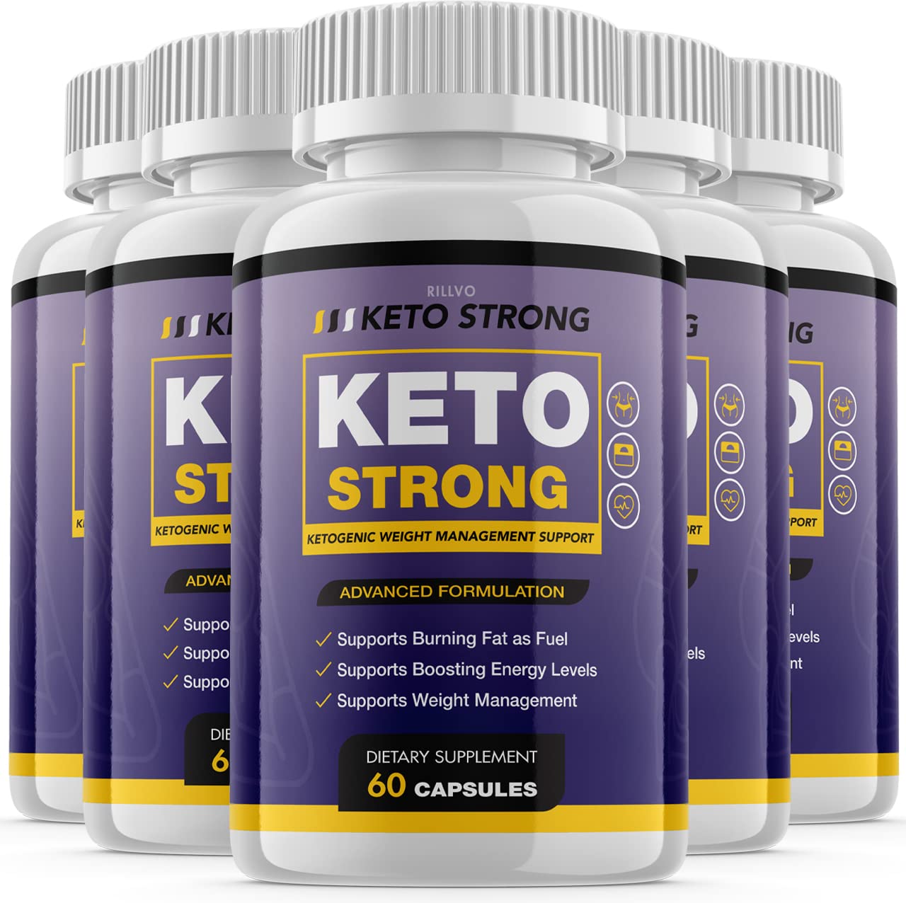 Keto Strong XP Advanced Formula Ketosis Pills (5 Pack, 300 Capsules) - Supports Weight Loss & Energy Boost for Ketogenic Diet | Perfect for Low-Carb Lifestyle & Fitness Goals
