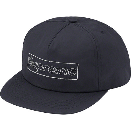 Supreme x Kaws Logo 5-Panel Snapback Hat - Navy Blue Adjustable Streetwear Cap for Men & Women | Perfect for Urban Fashion, Hip-Hop Style & Street Photography