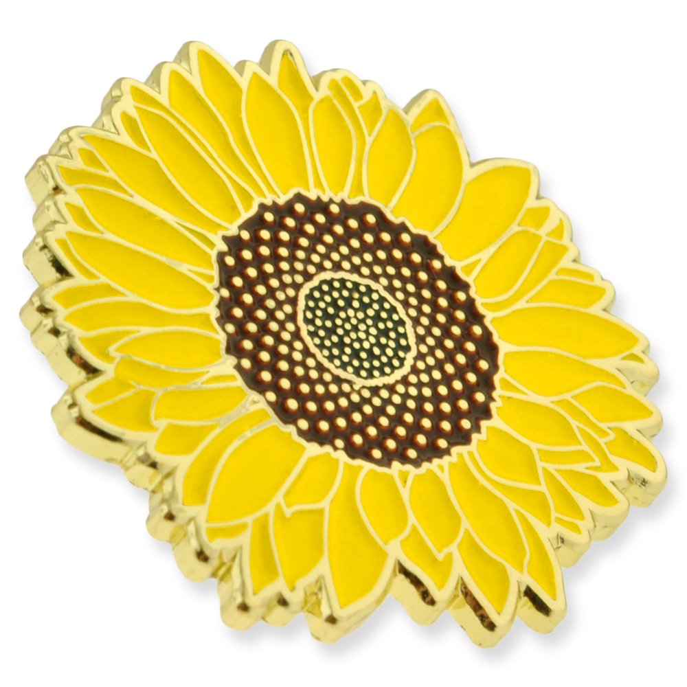 Sunflower Enamel Lapel Pin - Elegant Floral Brooch Gift for Mom, Mother's Day, Birthday, Anniversary - Perfect for Jackets, Scarves, Bags & Special Occasions