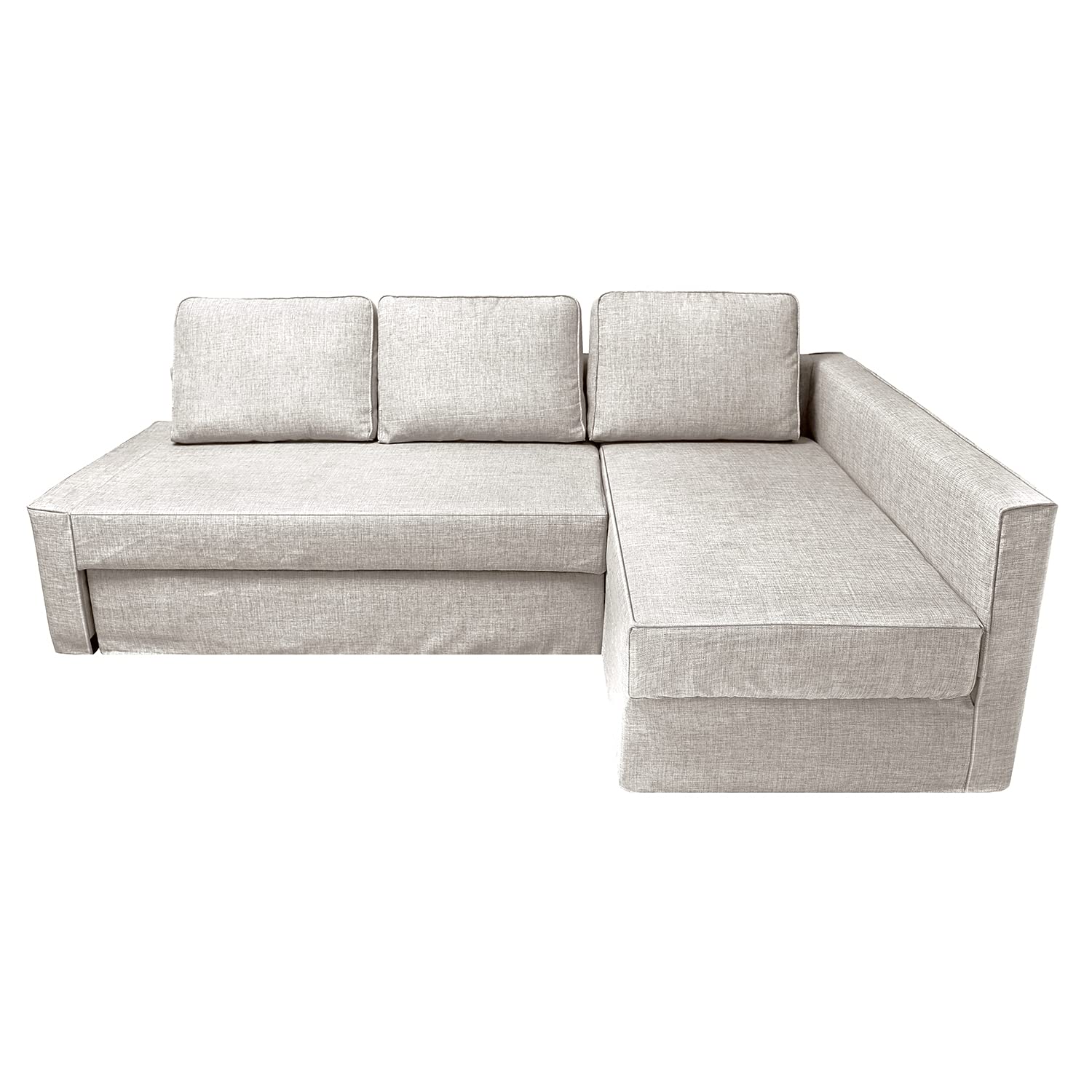 Stretchable Sofa Cover for IKEA Friheten Sleeper Sofa Bed - Right Chaise Corner Couch Slipcover with Cushion & Pillow Covers (Size S-14) - Perfect for Living Room, Apartment & Small Space Decor