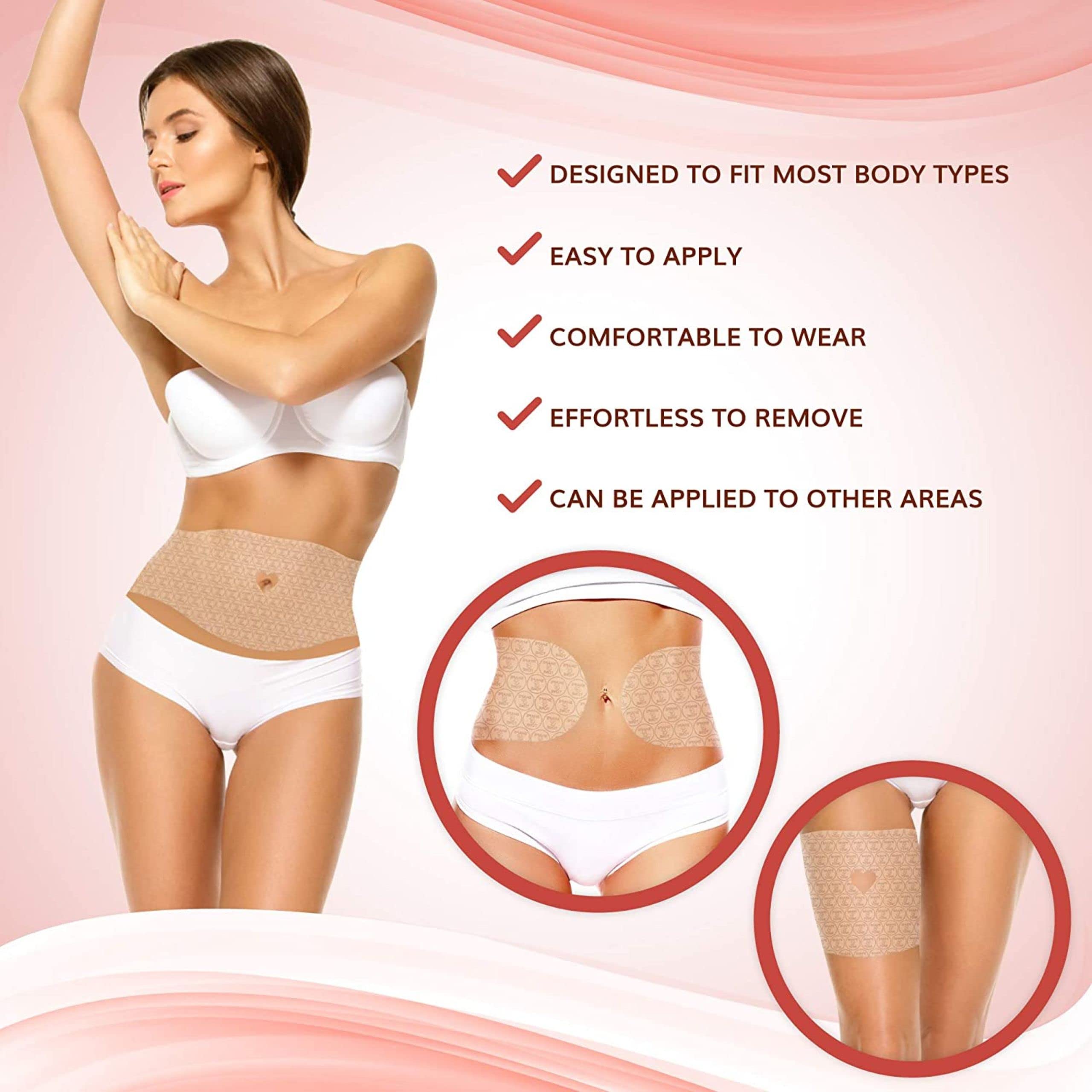 All Natural Moisturizing Body Applicator Wrap for Weight Loss & Toning - Easy to Use Slimming Body Wraps (6 Pack) | Perfect for Spa Days, Post-Workout Recovery & At-Home Body Contouring