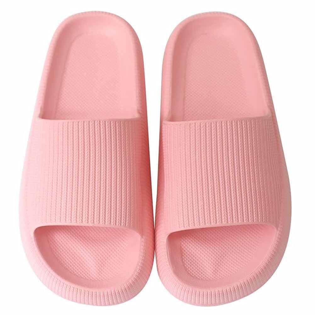 TOSSPER Women's Thick Platform Slippers - Soft Anti-Slip Indoor Bathroom Shoes for Women & Couples - Comfortable Home Slides for Summer - Perfect for Spa, Lounge & Bedroom Use