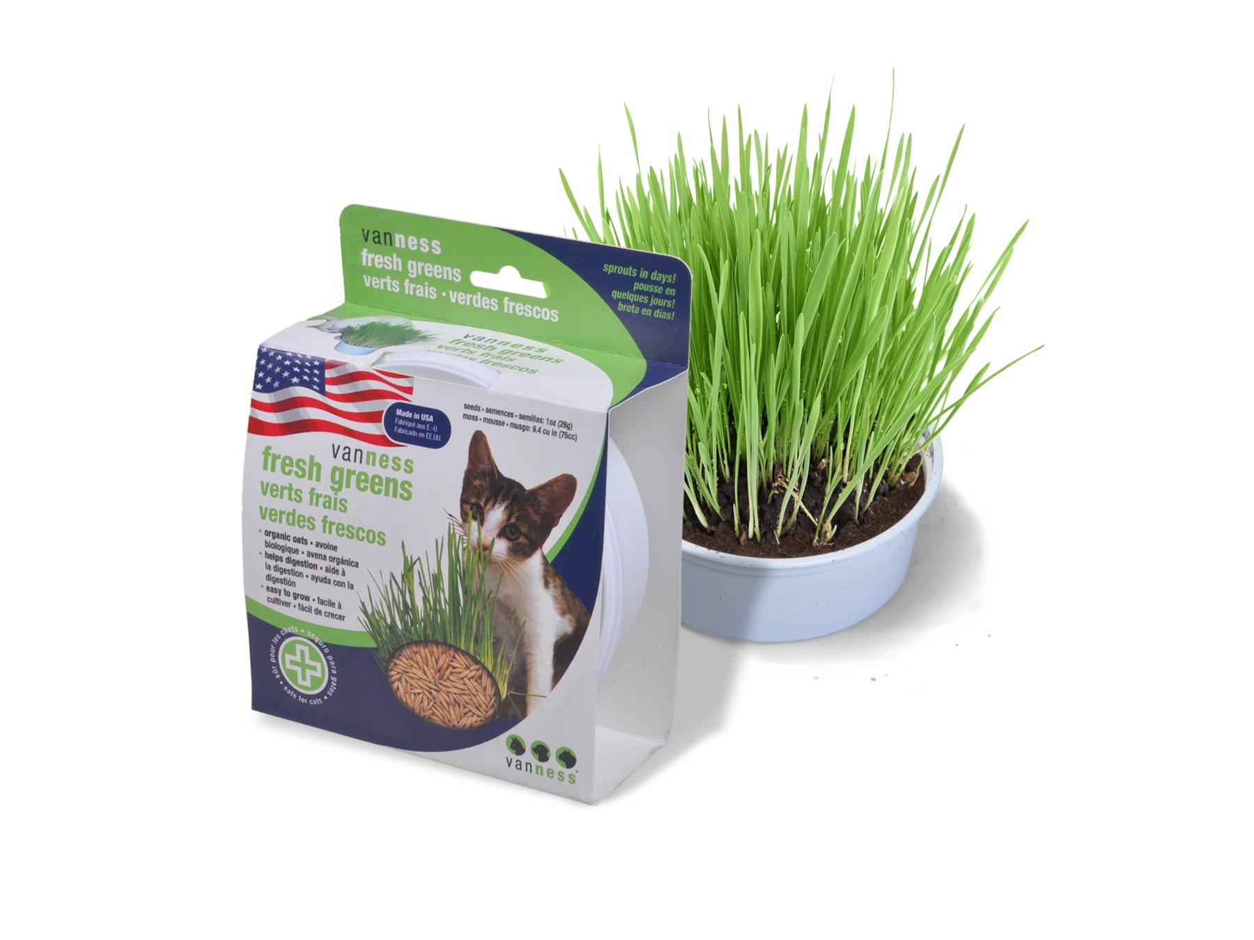 Pureness Oat Garden Kit - 1 Ounce Organic Greens for Smoothies, Salads & Healthy Recipes | Grow Your Own Superfood at Home