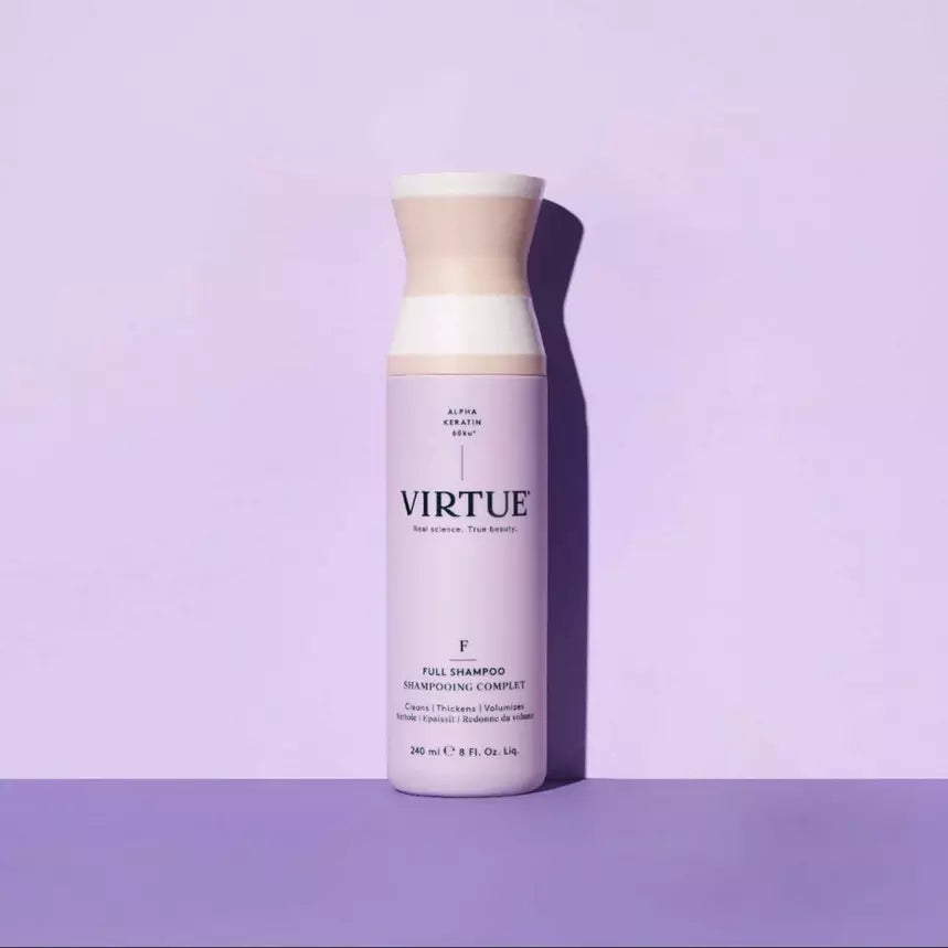Virtue Full Shampoo for Hair Growth & Repair - Volumizing & Strengthening Shampoo with Keratin - Best for Thinning, Damaged & Fine Hair - Perfect for Daily Use at Home & Salon