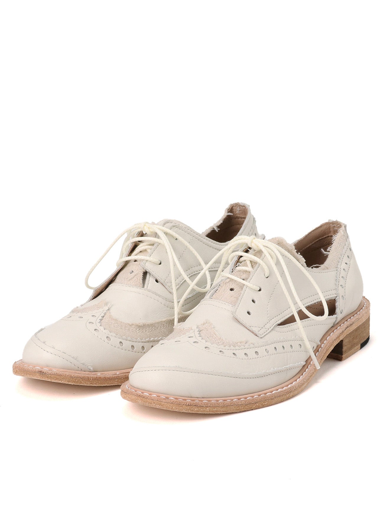 Stylish Cotton Linen & Leather Wingtip Shoes for Men - Comfortable Breathable Dress Shoes for Business, Weddings & Formal Occasions