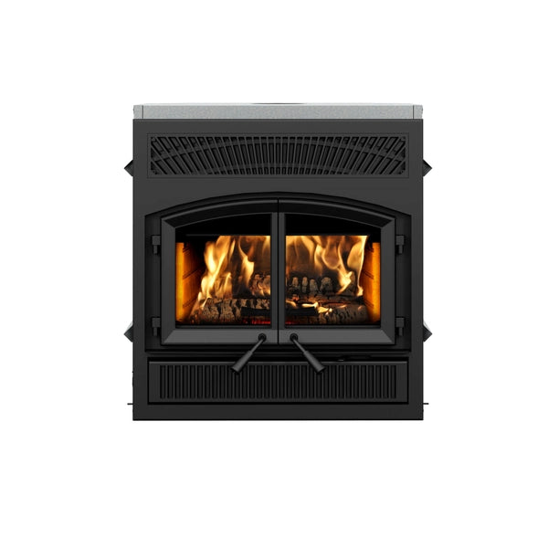 Enerzone Solution 2.5 ZC II High Efficiency Fireplace Insert Bundle - Perfect for Home Heating & Cozy Winter Nights