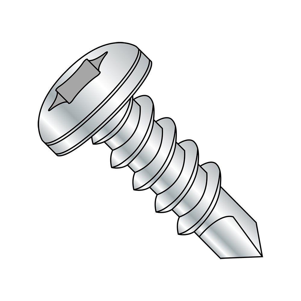 Self-Drilling Screws #6-20 Zinc Plated, Pack of 100 - for DIY & Metal Projects