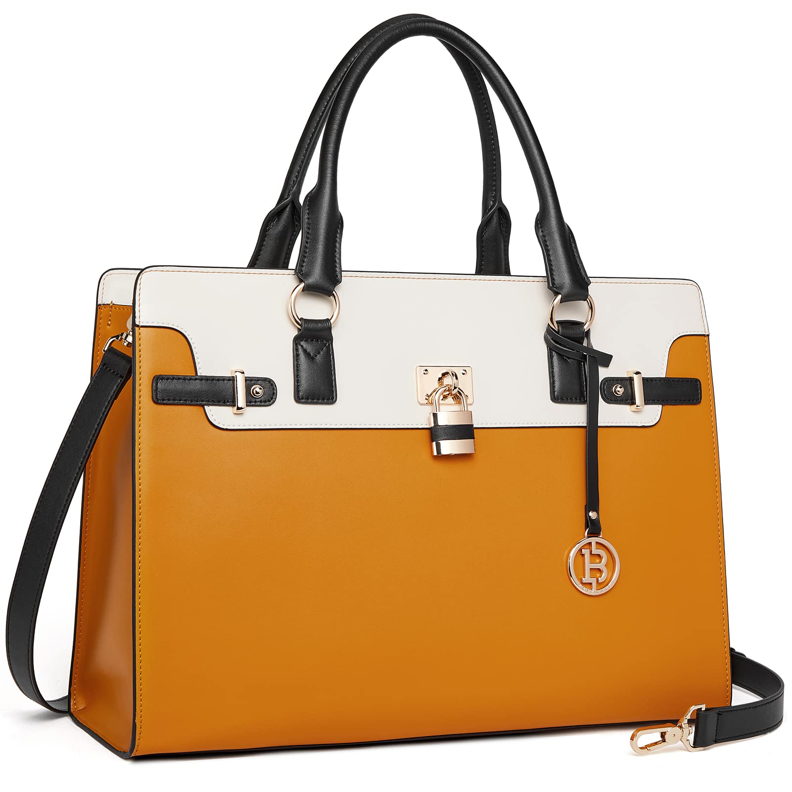 BOSTANTEN Women's 15.6 Inch Laptop Briefcase - Slim Professional Business Bag for Lawyers & Office Work - Perfect for Business Meetings, Commuting & Travel