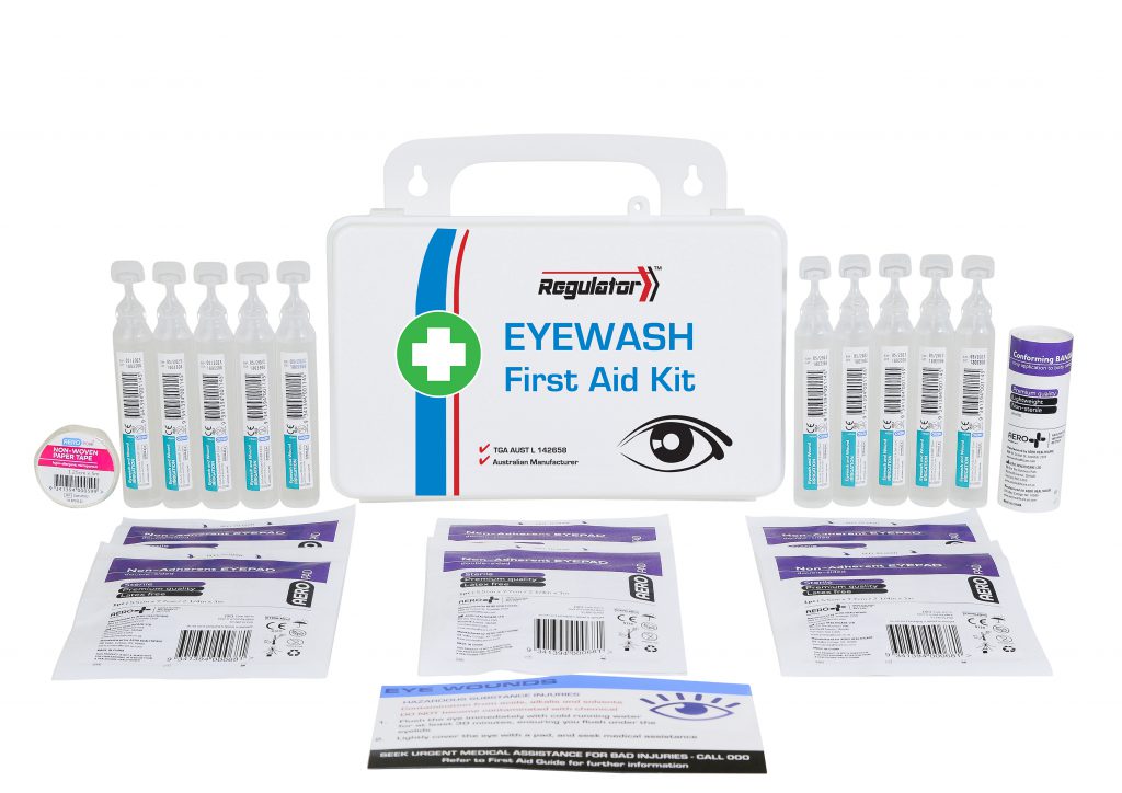 Emergency Eyewash Station - ANSI Compliant First Aid Eye Wash Module for Workplace Safety & Chemical Splash Protection - Ideal for Labs, Factories & Industrial Use