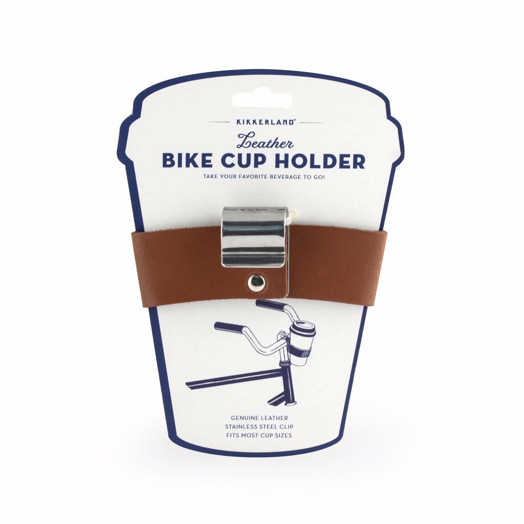 Premium Leather Bike Cup Holder - Durable & Stylish for Cycling, Commuting & Outdoor Adventures