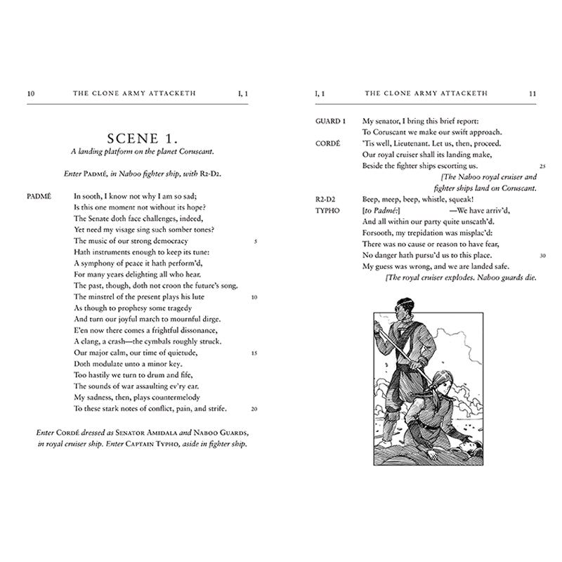 Star Wars Shakespearean Parody Book: William Shakespeare's The Clone Army Attacketh - Perfect for Sci-Fi Fans & Literature Lovers | Great for Gifts, Book Clubs & Star Wars Collectors