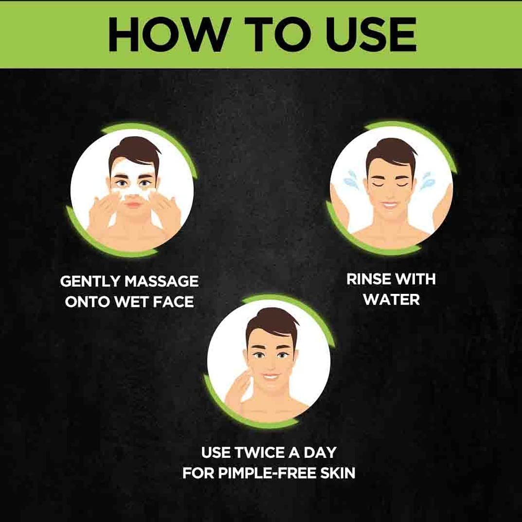Garnier Men Acno Fight Anti-Pimple Face Wash 100g & Brightening Moisturizer 45g - 2-Piece Acne Treatment Set for Men | Combat Breakouts & Improve Skin Tone | Daily Skincare Routine for Oily & Acne-Prone Skin