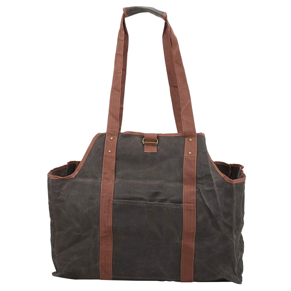 Durable Waterproof Firewood Tote Bag - Portable Log Carrier for Camping, BBQ, Picnics & Outdoor Use - Heavy Duty Carry Bag for Firewood, Soil, Rocks & Steel Products