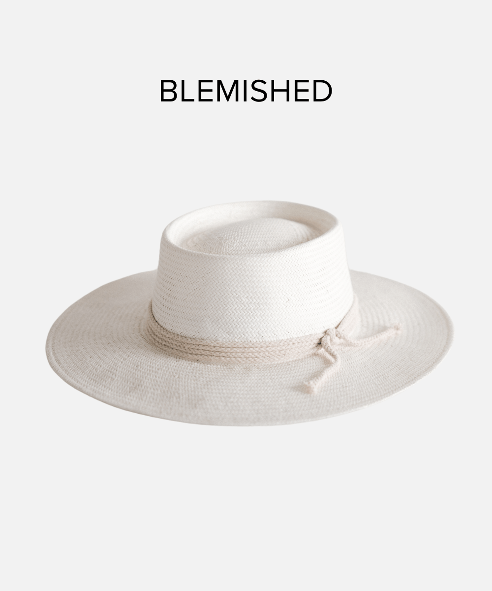 Vintage Style Pork Pie Straw Hat in Ivory - Lightweight & Breathable Summer Hat for Men & Women - Perfect for Outdoor Activities, Beach, and Casual Wear