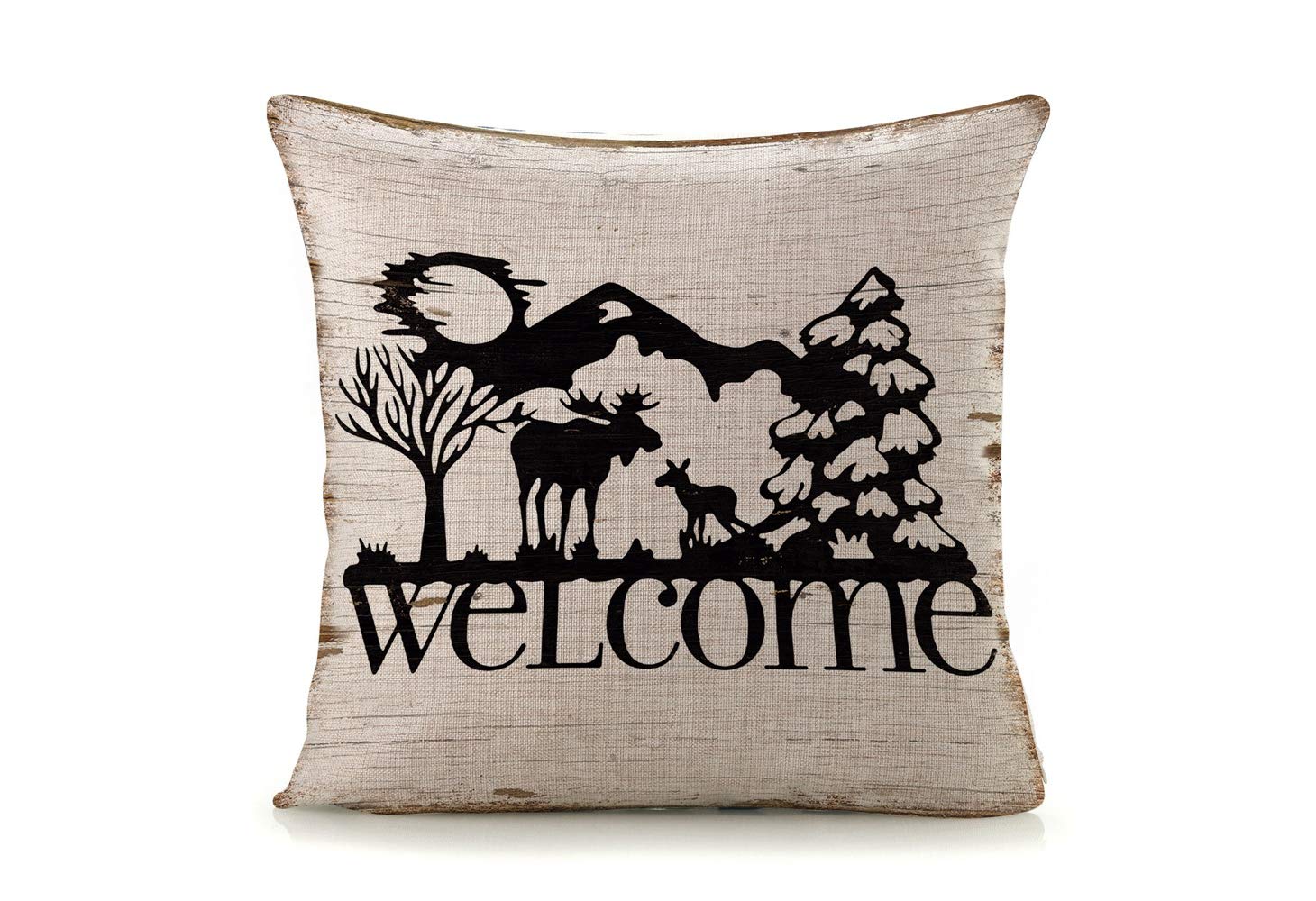Luxury Linen Throw Pillow Cover - Soft Decorative Cushion for Sofa, Bed, Living Room - Home Decor Accent for Farmhouse, Boho & Modern Style