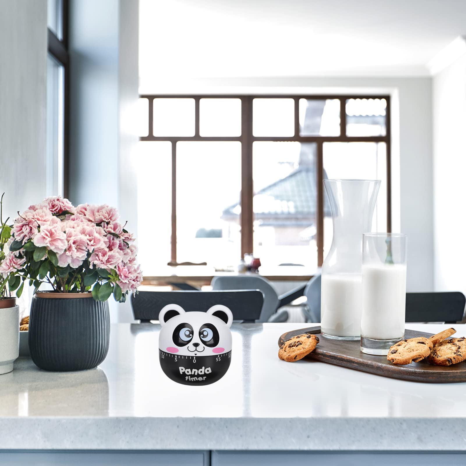 Angoily 60-Minute Mechanical Kitchen Timer - Cute Animal Countdown Clock for Kids, Reading, Classroom & Cooking - Wind Up Egg Timer with Alarm - Perfect for Baking, Studying & Time Management