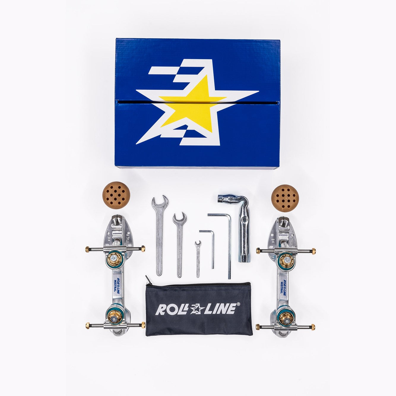 Roll Line Mistral Plate - Premium Roller Skate Plates for Artistic & Figure Skating - Durable Aluminum Alloy Design for Smooth Performance on Indoor & Outdoor Rinks