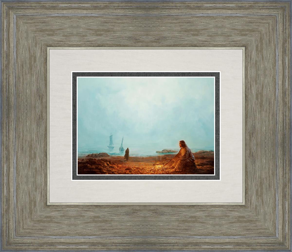By The Shore By Yongsung Kim - Coastal Wall Art Print for Beach House Decor, Ocean Themed Living Room & Bedroom