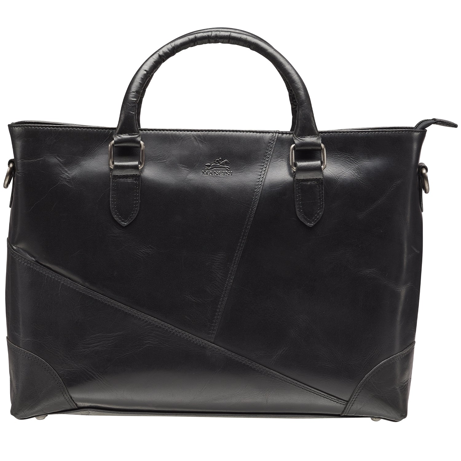 Mancini BUFFALO 14 Inch Laptop Tote Bag - Stylish & Durable Work Bag for Women & Men - Perfect for Office, Business Travel & College