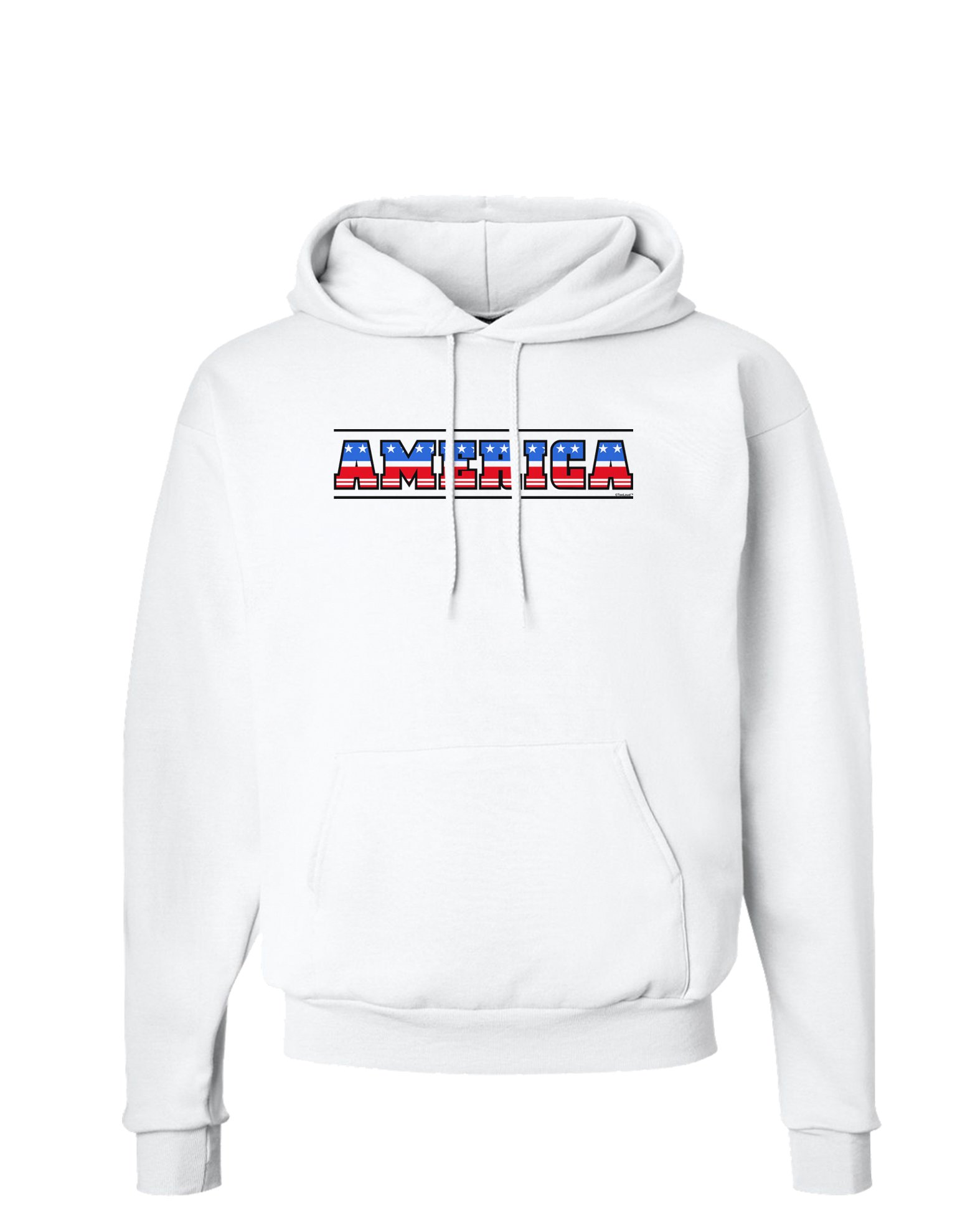 TooLoud America Patriotic Stars and Stripes Hoodie - Men's Zip Up Hooded Sweatshirt with Kangaroo Pockets | Comfortable Pullover for 4th of July, Memorial Day & Casual Wear