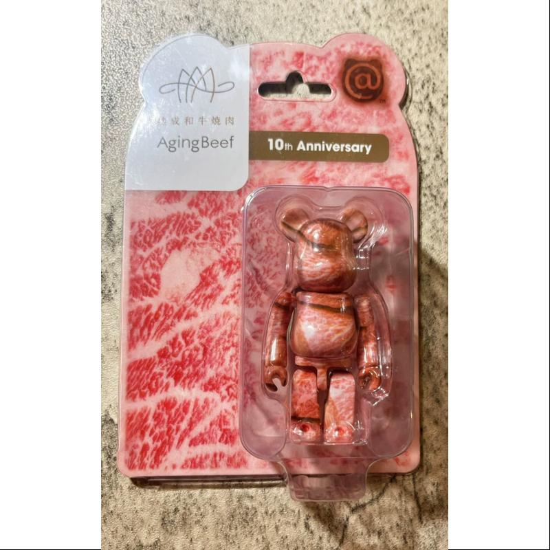 Limited Edition Medicom Be@rbrick 100% Bearbrick Aging Beef 10th Anniversary Collectible Figure - Perfect for Display, Gifts & Anime Collections