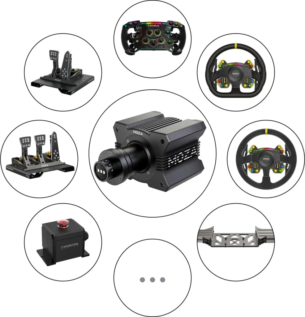 MOZA Racing R9 V2 Direct Drive Wheel Base - High Torque Sim Racing Wheel for PC & PS5 - Perfect for F1, GT3, and Drift Simulation Games