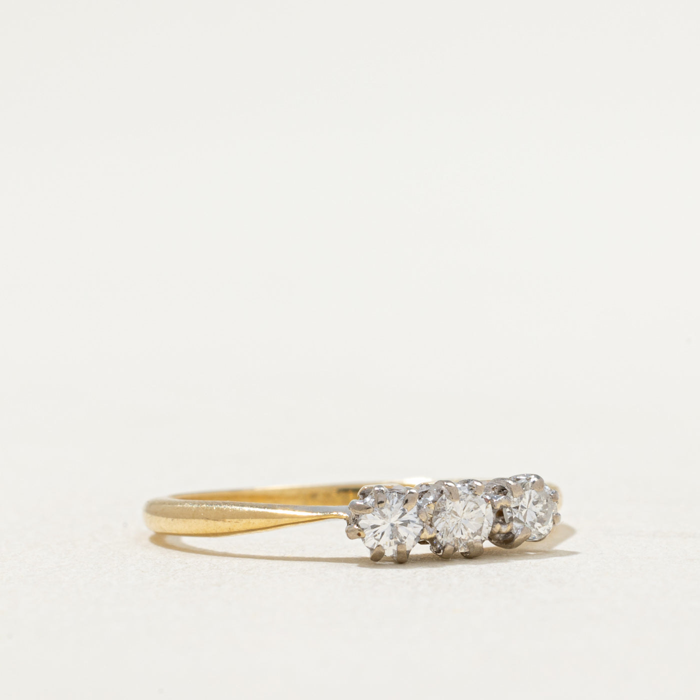 0.26ctw Three Stone Diamond Ring for Women - Size 6.5 | Elegant Engagement, Wedding & Anniversary Jewelry Gift | Perfect for Proposals, Bridal Sets & Special Occasions