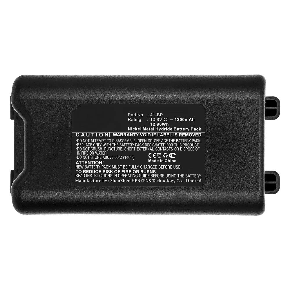 Synergy Digital Brady 41-BP Printer Replacement Battery - 10.8V 1200mAh Ni-MH High Capacity Battery for Brady Label Printers - Perfect for Industrial Labeling, Warehouse Barcode Printing & Asset Tracking