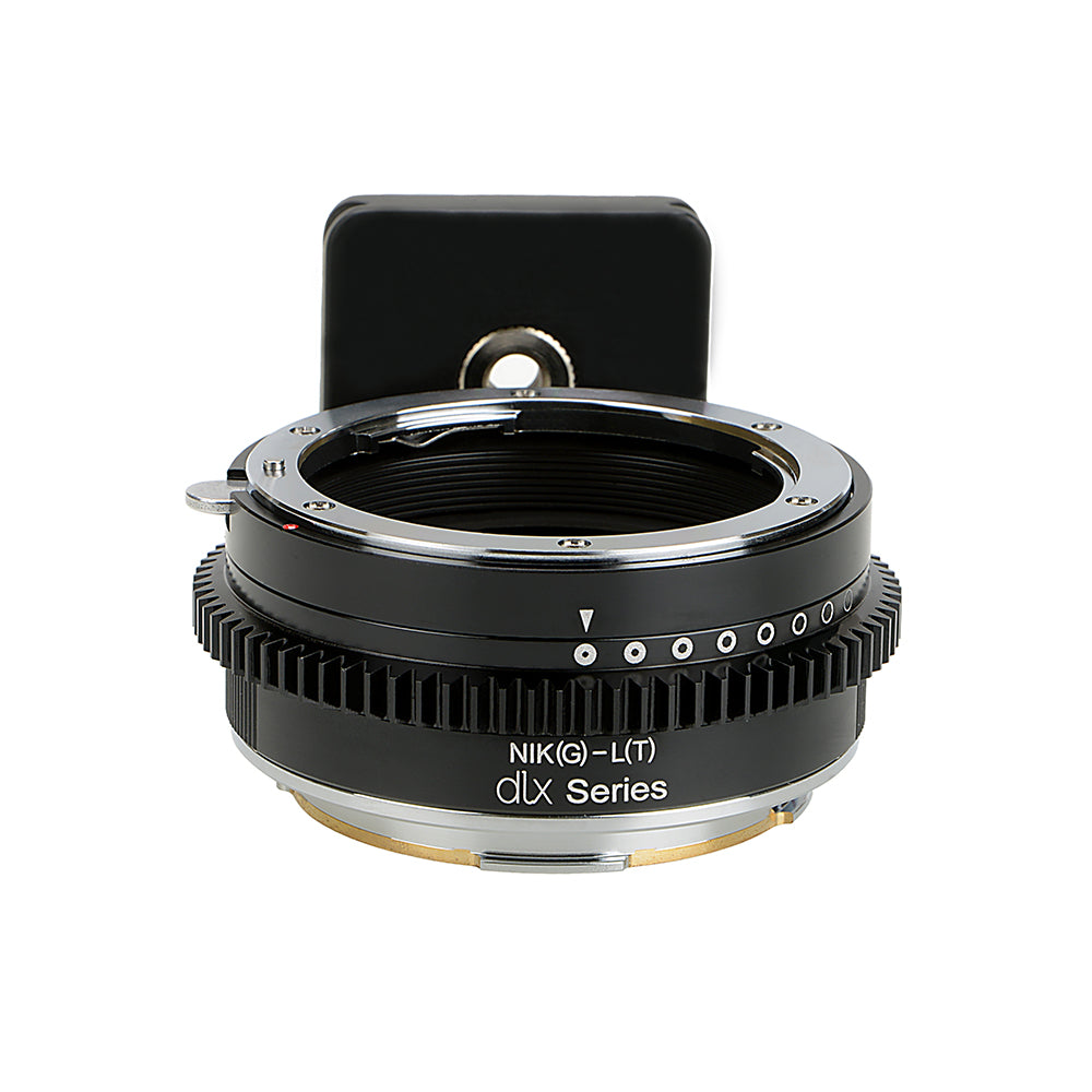 Fotodiox DLX Lens Adapter - Nikon F Mount G Type to L Mount Adapter for Mirrorless Cameras | Aperture Control | Compatible with Panasonic, Leica, Sigma | Perfect for Photography & Videography