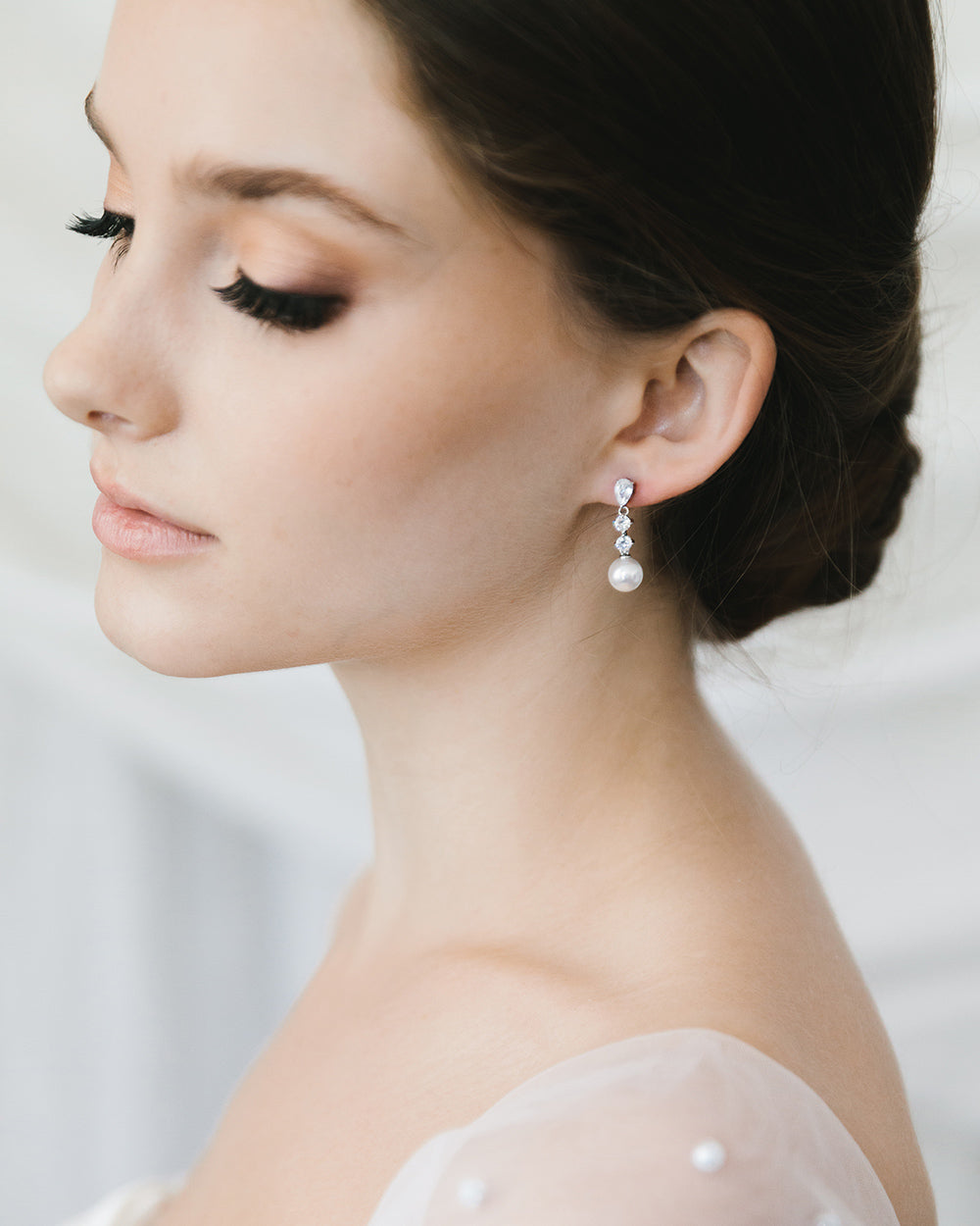 Bailey Pearl Drop Earrings for Women - 925 Sterling Silver Dangle Earrings with Freshwater Pearls - Elegant Jewelry Gift for Wedding, Party & Special Occasions