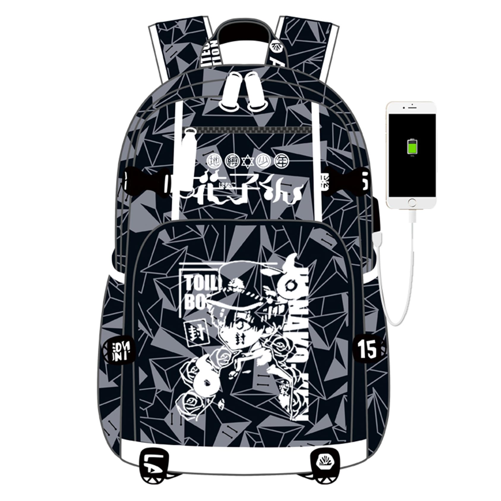 **Anime Toilet Bound Hanako-kun Backpack - Cute School Bookbag for Students, Daypack with Shoulder Straps - Perfect for School, Travel & Cosplay**