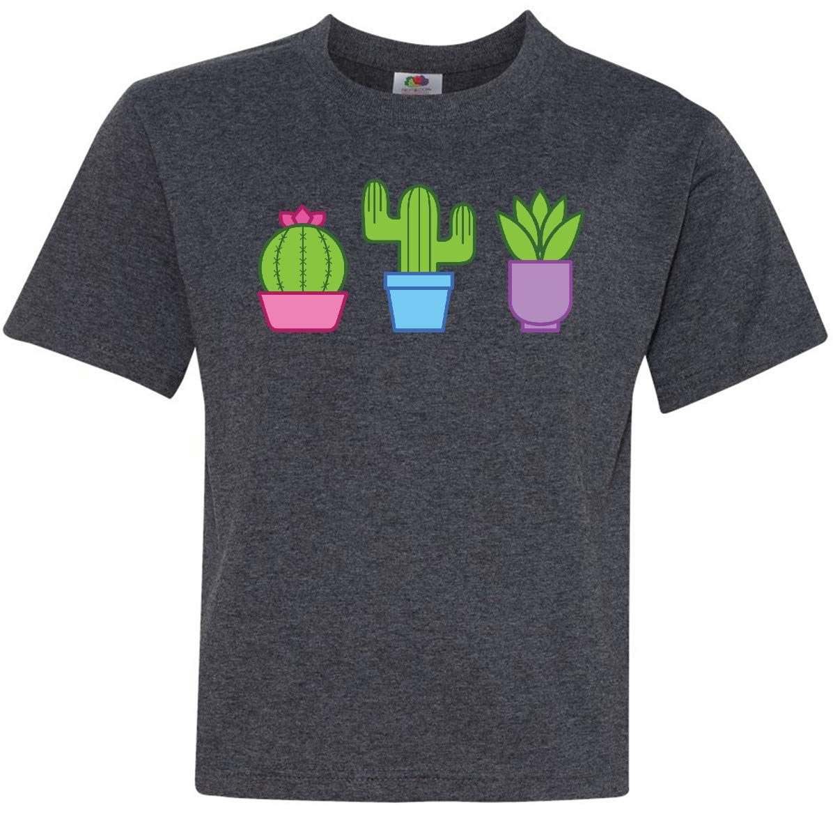 Inktastic Cactus and Plants Youth T-Shirt - Soft Cotton Kids Tee for Boys & Girls | Perfect for School, Playdates & Outdoor Adventures