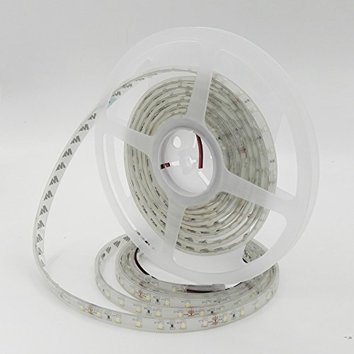 Flexible LED Strip Lights DC12V 24W SMD3528 Warm White 3000K 5M/16.4FT - Waterproof RGB Tape Lights for Home, Kitchen, Garden, Car, Bar & Outdoor Decoration