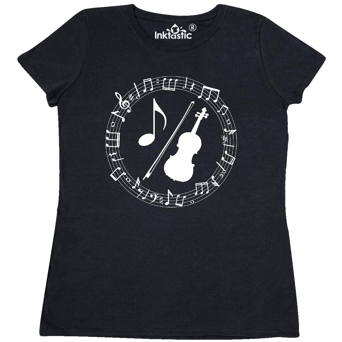Inktastic Violin Lover Gift - Women's Music Themed T-Shirt for Violinists & Musicians | Perfect for Concerts, Music Lessons & Orchestra Performances