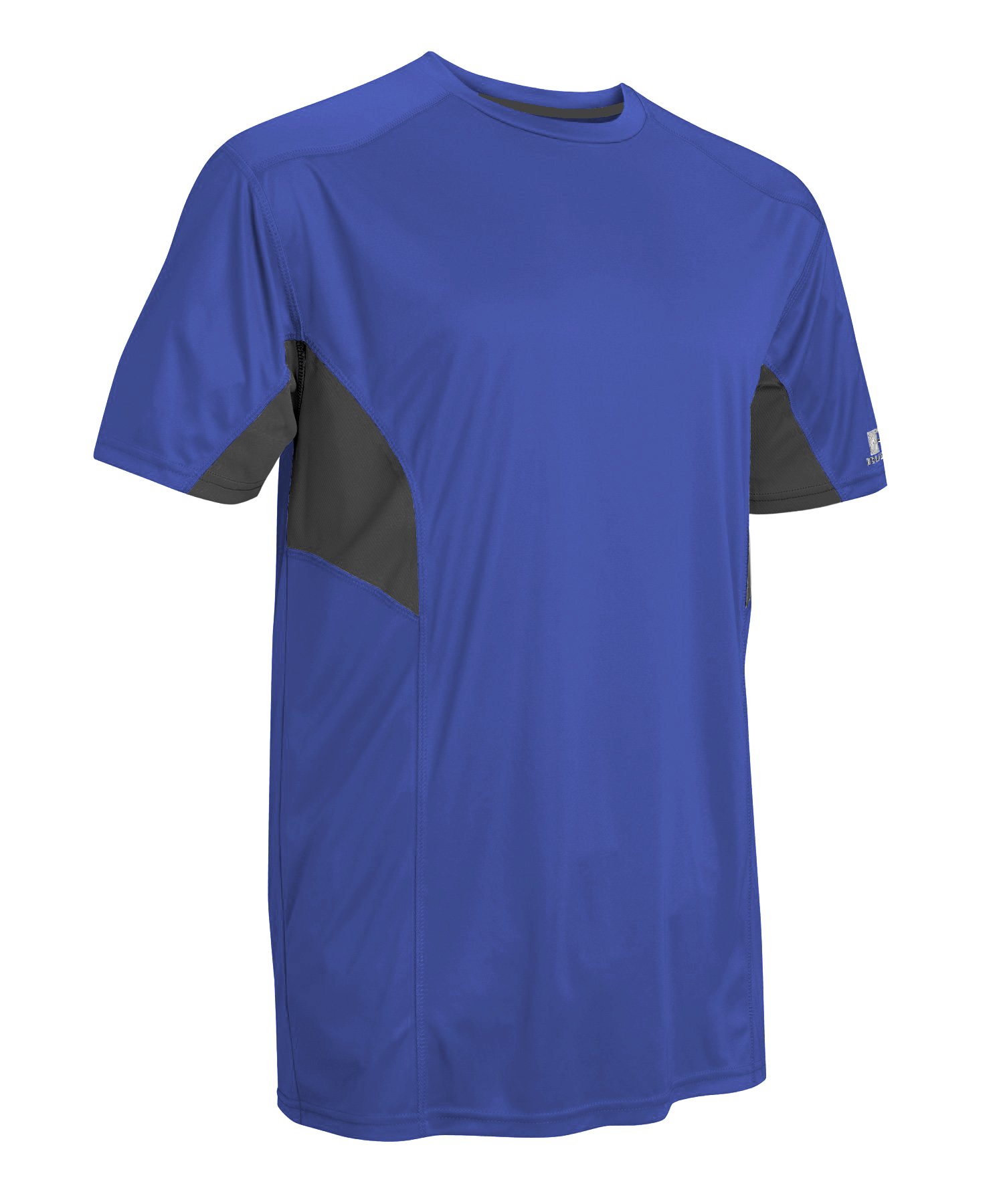 Russell Athletic Men's Big & Tall Dri-Power Color Block Crew Neck T-Shirt - Moisture Wicking Athletic Shirt for Workouts, Sports & Casual Wear