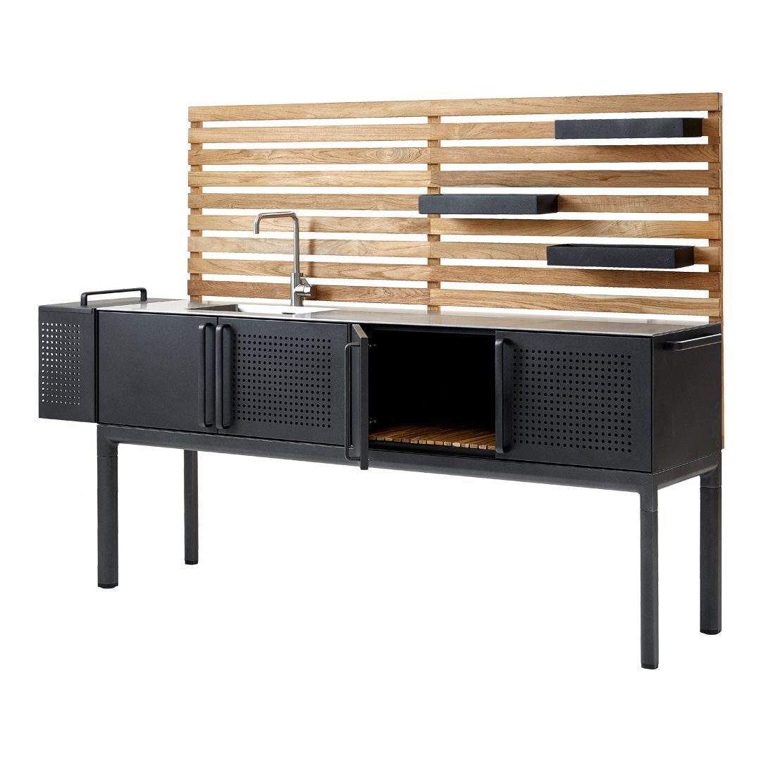 Premium Drop Outdoor Kitchen Module - Durable Stainless Steel BBQ Grill Island with Storage & Prep Space | Perfect for Backyard, Patio, and Camping Cooking