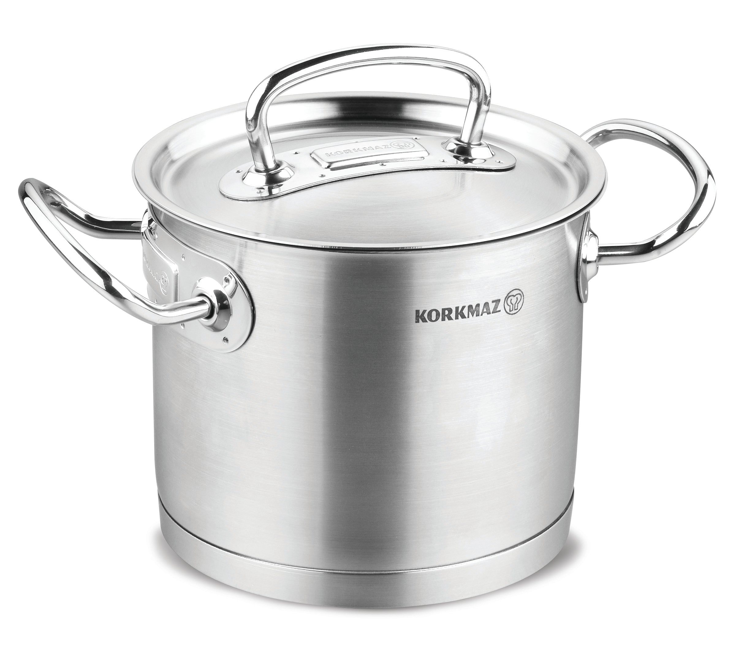 2.7L Stainless Steel Pot with Lid - 7x6 Inches - Durable Cooking Pot for Boiling, Steaming & Soup Making - Perfect for Home Kitchen & Camping
