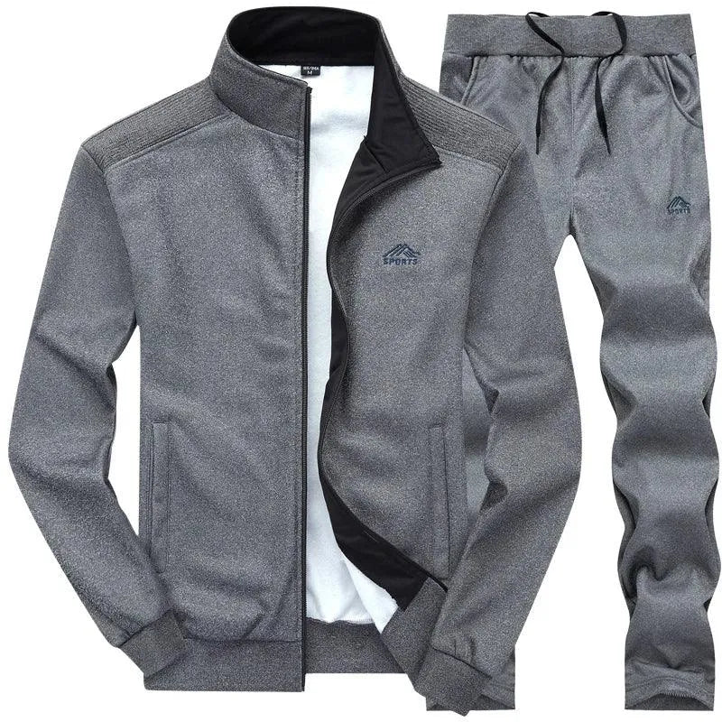 Men's Casual Fleece Jogger Two Piece Set - Comfortable Lounge Wear for Home, Gym & Outdoor Activities