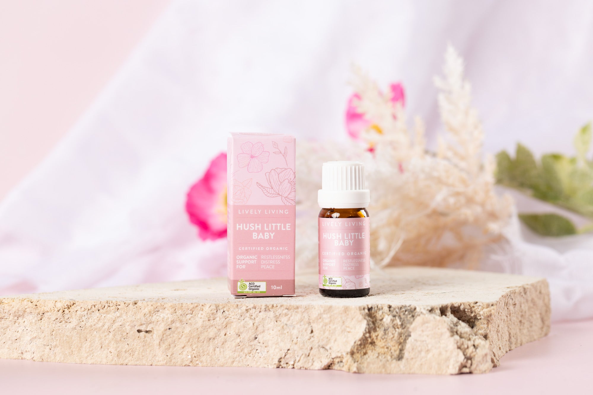 Organic Hush Little Baby Essential Oil - Calming & Relaxing Aromatherapy for Babies & Kids - Perfect for Bedtime, Massage & Stress Relief